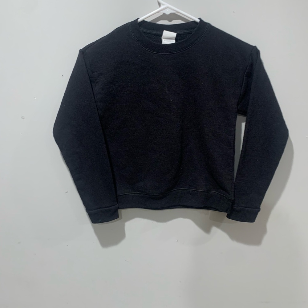 Kids Black Crewneck Sweatshirt - Picture 4 of 4